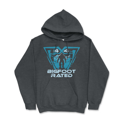 Bigfoot Rated 4x4 Off Road Hoodie-Explore More! Dark Heather / Small Hooded Sweatshirt