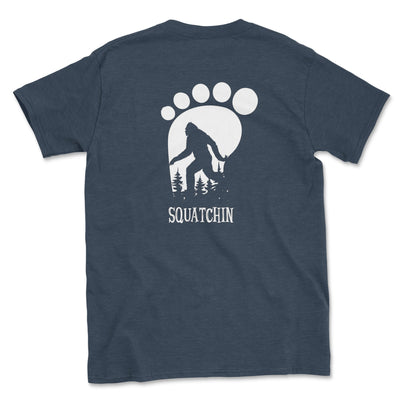 Bigfoot Sasquatch Shirt Heather Navy / Small Unisex T-shirt