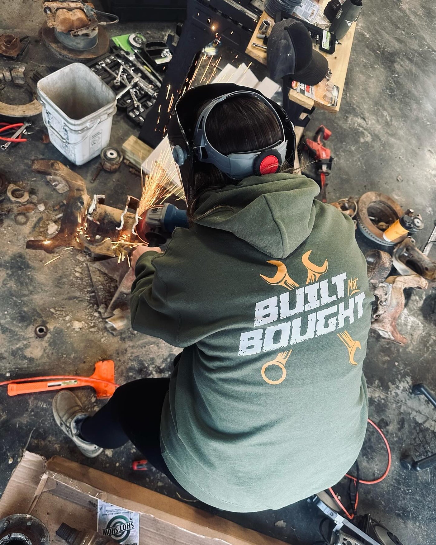 Built Not Bought Hoodie Hooded Sweatshirt