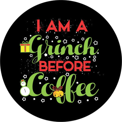 Holiday Grinch Spare Tire Cover Cover without back up camera / 205/75/R14 inches Spare Tire Cover